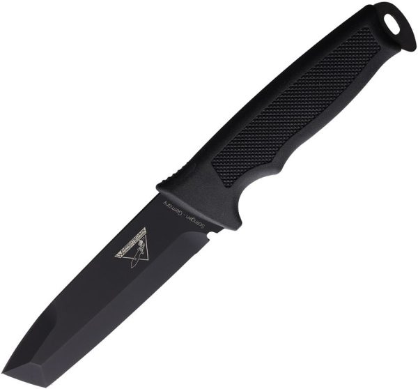 WKB2 Waffentechnik Buddy 2 Fixed Blade - Black Oxide Tanto