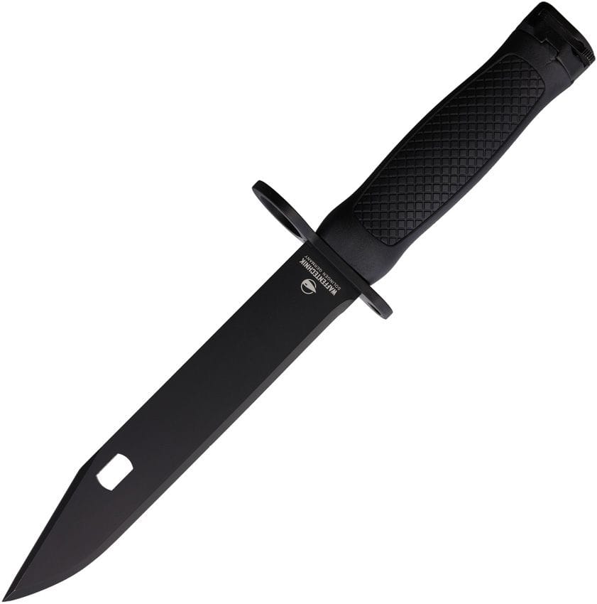 WKB3K Waffentechnik B3K Combat Knife 7" Black Bowie Fixed Blade w/ Sheath