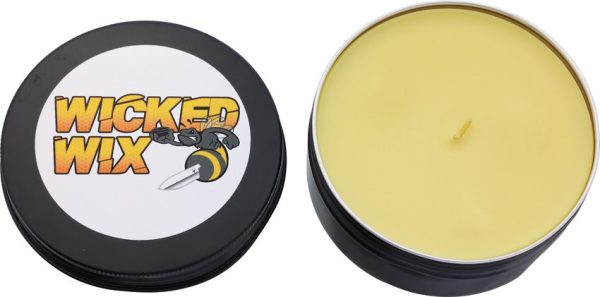 Wicked Wix Lemon Blueberry Beeswax Candle 8oz