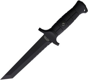 Waffentechnik Combat Knife - 440A Serrated Tanto Blade