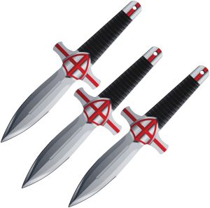 World Knife Throwing League Crusader Valor's Edge Throwers Set 3Cr13