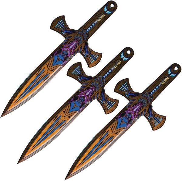WKTL161 Toro Anubis Throwing Knives Set of 3 8.5" Blade Throwers