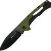 Willumsen Copenhagen Cobra Ace Olive Folding Knife 3.5" S35VN