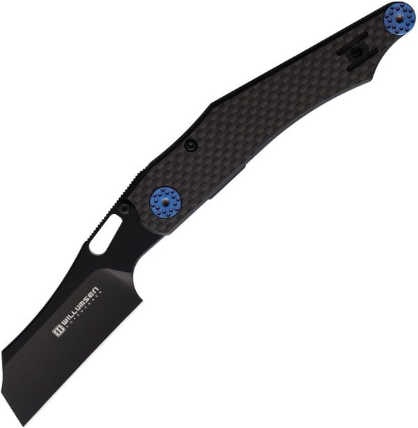 Willumsen Copenhagen Deamon Barber Linerlock Folding Knife Black