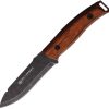 Willumsen Copenhagen Wild1 Fixed Blade 4.75" Sandvik 14C28N Brown Wood w/ Sheath