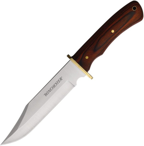 Winchester Large Bowie Wood - Brown Handle