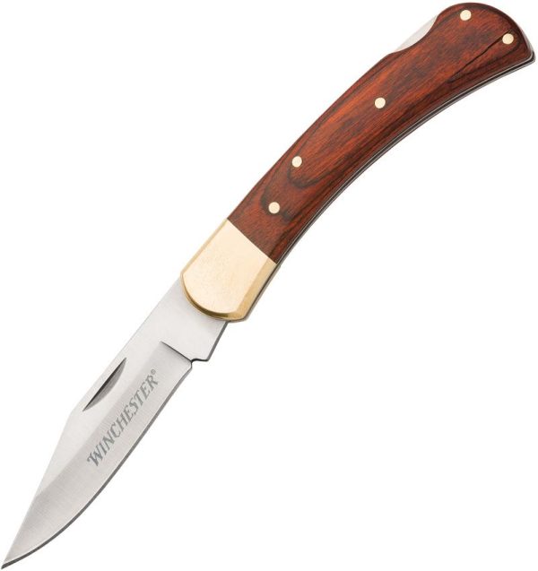 Winchester Lockback Wood - Brown Handle