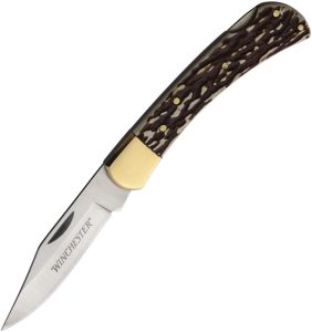 Winchester Medium Stag Lockback 3in Folding Knife