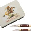 Winchester Stockman Combo Folding Knife 2-Pack with Gift Tin