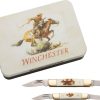 Winchester Stag Stockman Combo Folding Knife 2-Piece Set