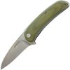 WONITAC Linerlock Folding Knife 3" 14C28N Stonewash Green Micarta