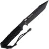 WildSteer Centurion-K Fixed Blade Knife 4.75" Tanto Black w/ Sheath