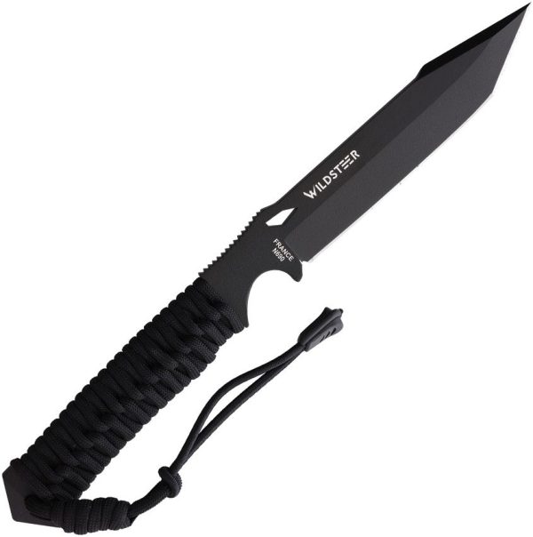 WildSteer Centurion-K Fixed Blade Black