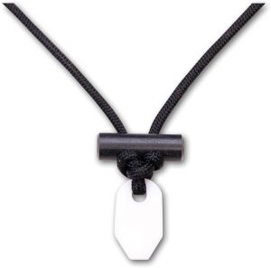 Wazoo Survival Gear Firecraft Necklace White - Fire-Starter Pendant