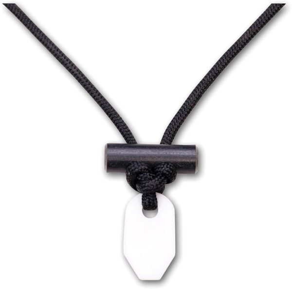 Wazoo Survival Gear Firecraft Necklace White - Fire-Starter Pendant