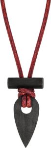 Wazoo Survival Gear Spark Necklace Black - Ferro Rod Pendant