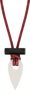 Wazoo Survival Gear Spark Necklace White - Ceramic Ferro Rod