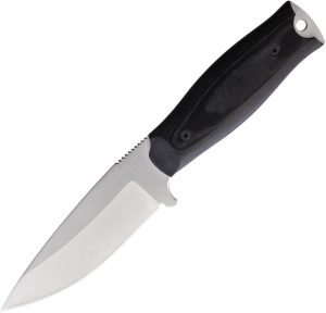 WildSteer Kastor Fixed Blade - 3.75in Micarta Black Handle
