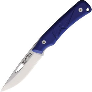 WildSteer K-NIF Slip Joint Folding Knife - Blue Rubber