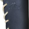 WST4237 Wisemen Trading Axe Overstrike Guard Black Leather 36" Lace