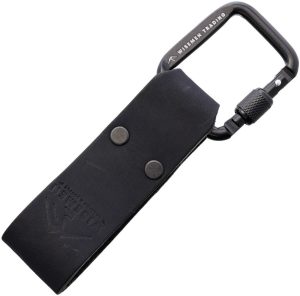 Wisemen Trading Dangler Loop Black Leather Carabiner