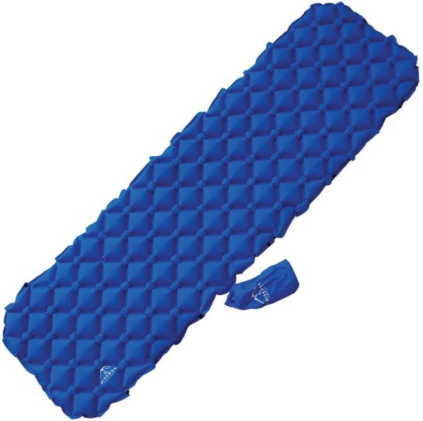 Wisemen Trading Inflatable Sleeping Pad Blue Lightweight