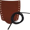 WST4389 Wisemen Trading Large Axe Overstrike Guard Brown Leather