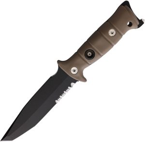 WildSteer TORK-SR Survival Knife - Tanto Blade Tan Handle