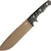Wander Tactical Dimorphodon Fixed Blade Knife 7.88" D2 Black Micarta w/ Sheath