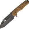 WTK07RG Wander Tactical Hurricane Fixed Blade Knife 4.5" Tool Steel Tanto Brown Micarta