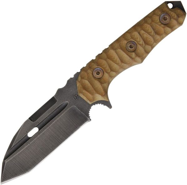 Wander Tactical Hurricane Fixed Blade Knife Tanto Tool Steel Brown