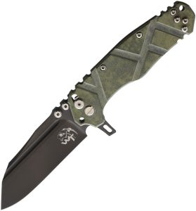 WTK200G Wander Tactical Mistral Button Lock - Green Titanium