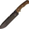 Wander Tactical Godfather Fixed Blade Knife 9.75" D2 Iron Washed w/ Sheath