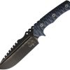 Wander Tactical URO Saw Fixed Blade Knife 6" D2 Steel Black Micarta