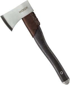 WOOX AX1 Tactical Axe 5.25" Carbon Steel Gray Cerakote Fixed Blade