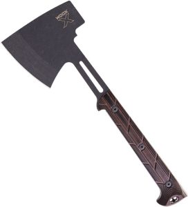 WOOX Terra Axe Micarta X Grip 5" Black Stonewash Fixed Blade