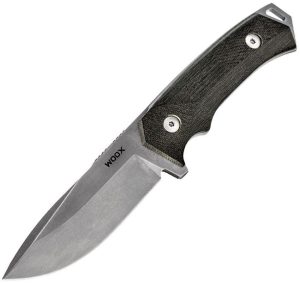 WOOX Rock 62 Micarta Fixed Blade Sleipner Steel Drop Point