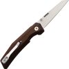 WOOX Pure Linerlock Folding Knife 3.25" D2 Walnut