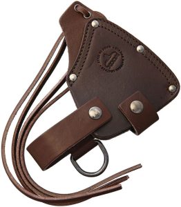 WOOX AX1 Leather Axe Sheath - Brown Belt Carry