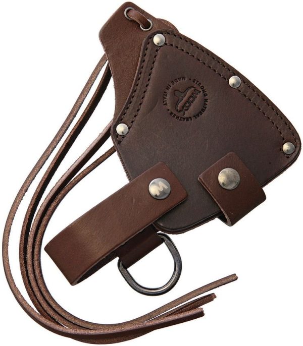 WOOX AX1 Leather Axe Sheath - Brown Belt Carry