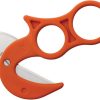 Wyoming Field Dressing Knife 4.25in Orange Stainless Fixed Blade