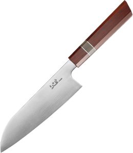 Xin Cutlery Santoku 7in Satin 14C28N Stainless Blade