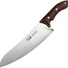 Xin Cutlery Tactical Style Chef's Knife 8" Satin Blade Black Orange G10