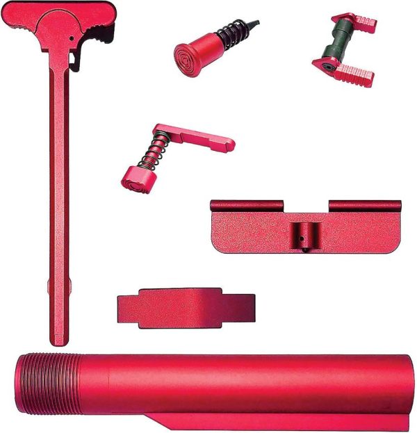 XTS AR15 Parts Kit Red Anodized Accessories