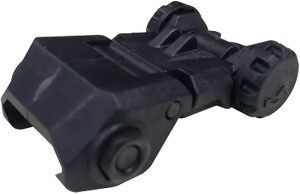 XTS Rear Flip-up Sight Black Polymer Adjustable
