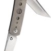 Yan Knives EMW Framelock Folding Knife 3" M390 Blade Titanium Handle