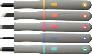 Yoshiharu MRG-5 Japanese Carving Set - Gray ABS Handle