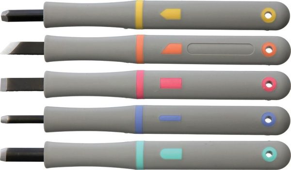 Yoshiharu MRG-5 Japanese Carving Set - Gray ABS Handle