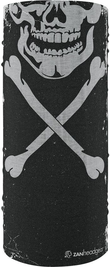 Zan Headgear Motley Tube Skull - Cotton Moisture Wicking