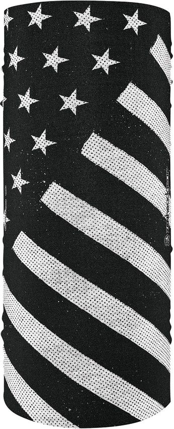 Z04844 Zan Headgear Motley Tube Flag - Cotton Multi-Wear